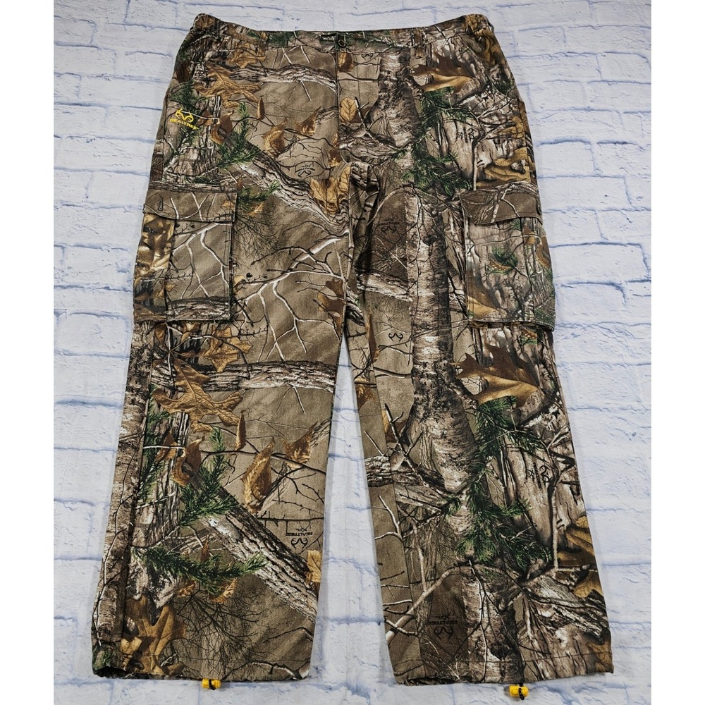 Realtree Xtra Cargo Pants Mens 44 Camo Hunting Outdoor Gorpcore Trousers